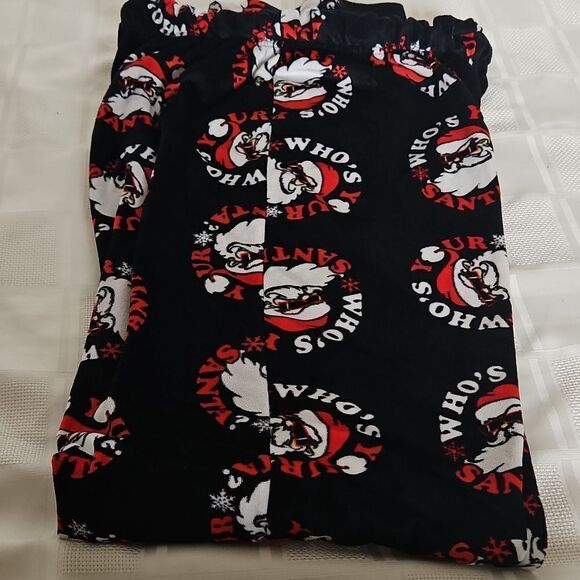 MAD Engine Women's Polyester Christmas PJ Bottom Small Black & Red - Picture 12 of 16